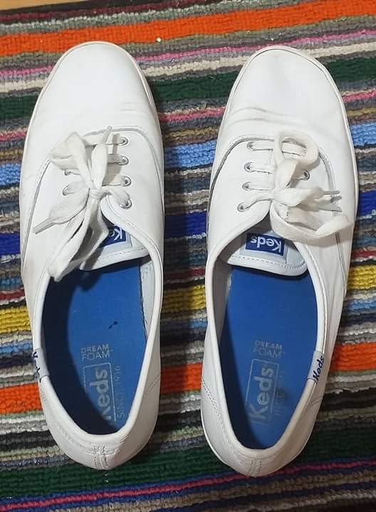 keds double decker leather white