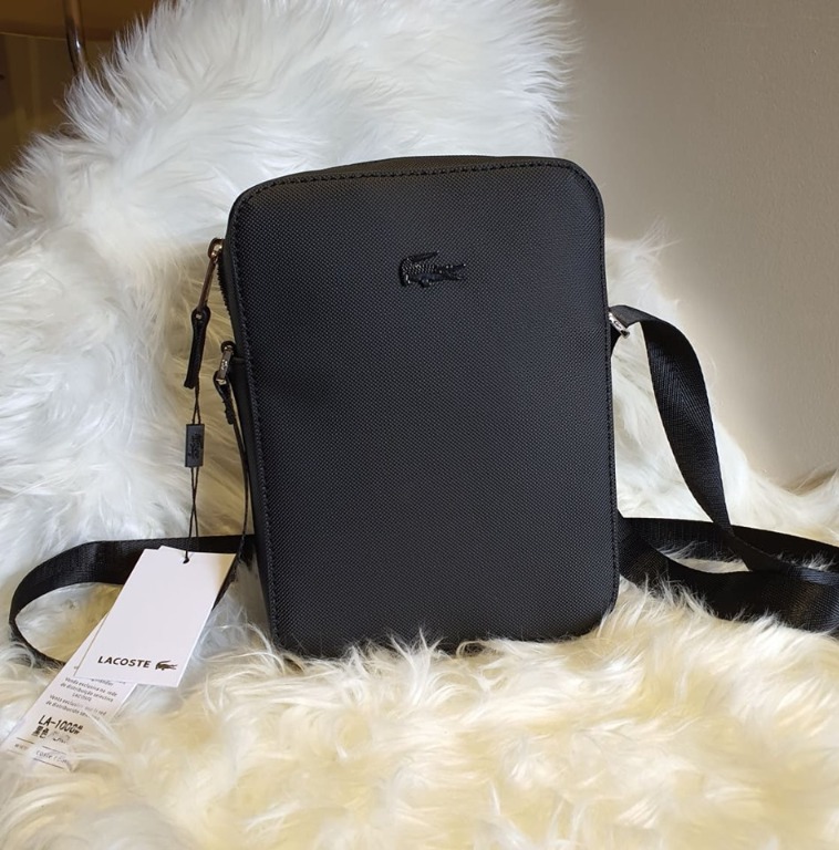 Men's chantaco vertical outlet matte piqué leather bag