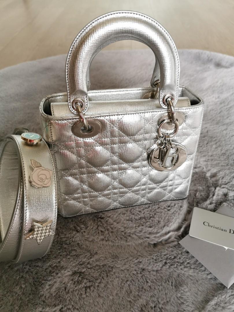 Lady Dior PIN Silver 2016 Luxury Bags Wallets on Carousell