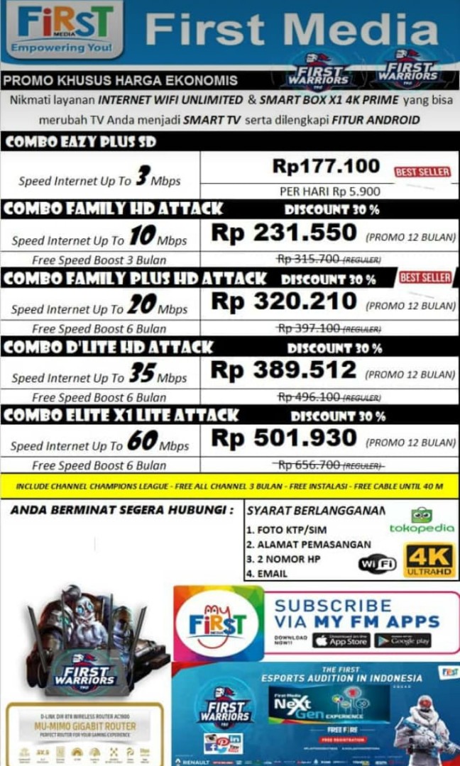 Pasang Wifi Murah Khusus Sidoarjo Surabaya Gresik Jasa Lainnya Di Carousell Jika komplain first media dapat menghubungi call center kami. pasang wifi murah khusus sidoarjo surabaya gresik