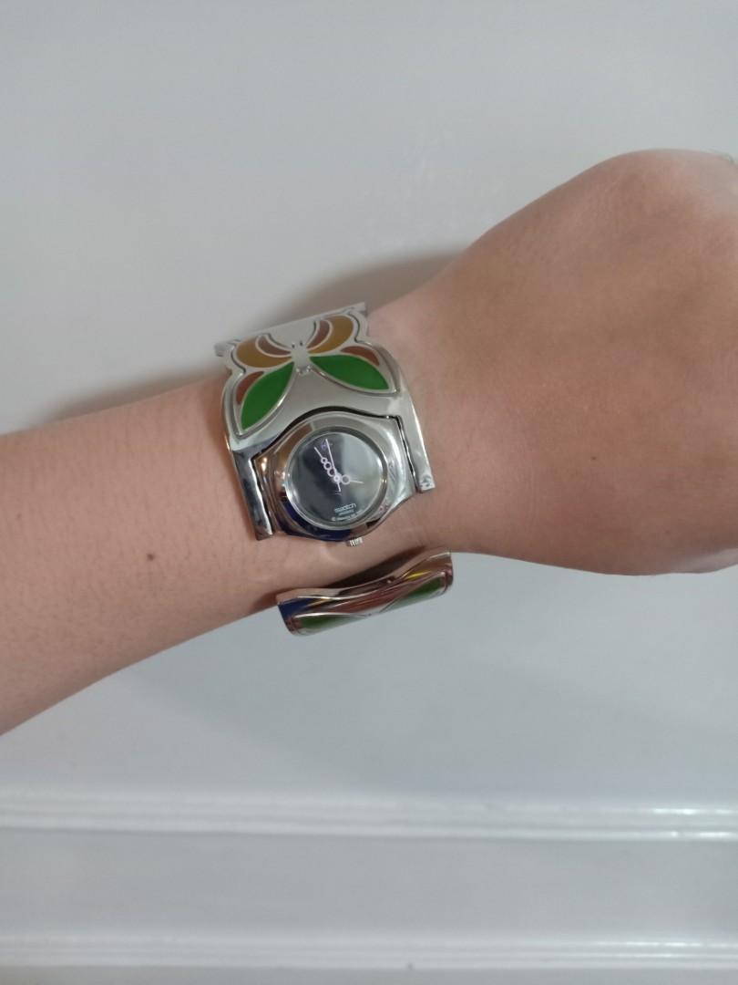 swatch bangle watch