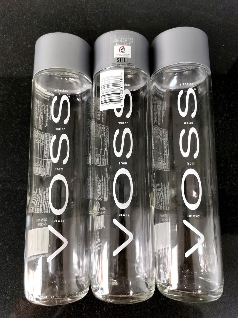 VOSS Glass Bottles 375ml, Furniture & Home Living, Kitchenware & Tableware, Water Bottles