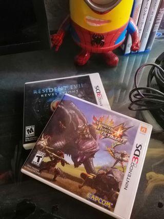 MH4U and RE:R - 3DS