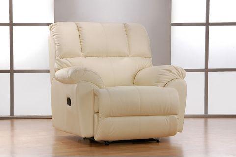 Full Thick Leather Recliner Arm chair Offer!