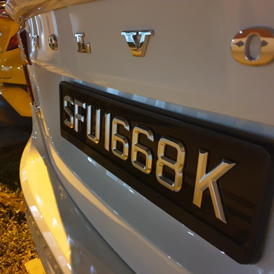 Aluminium Chrome 3d Pop Up Number Plates 670 Positive Reviews Car Accessories Car Plates On Carousell