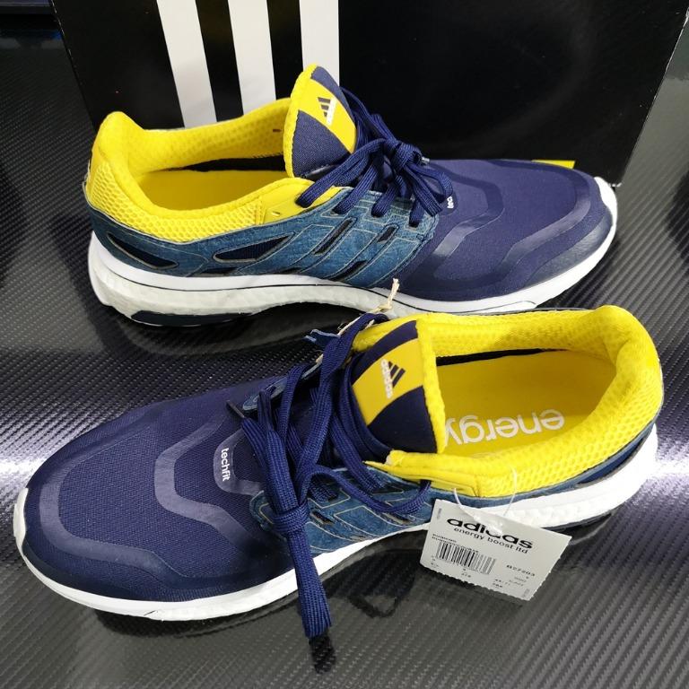 ADIDAS ENERGY BOOST LTD SHOES UK9 US9.5 B27203 BLUE YELLOW