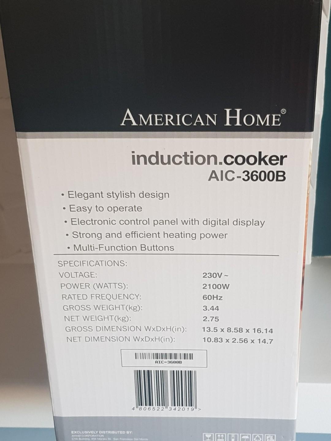 American home induction cooker AIC 3600B TV Home Appliances