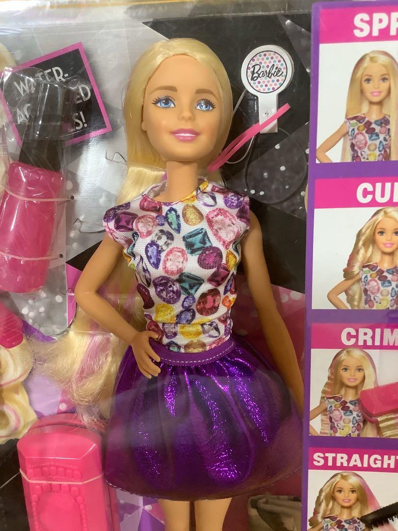 Barbie crimps and clearance curls