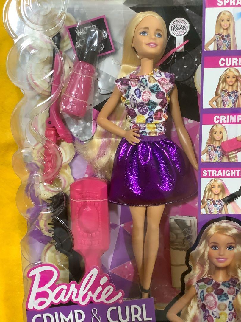 Barbie diy crimps and curls doll 2025