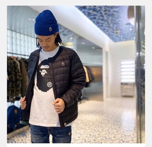 Bape light clearance down jacket