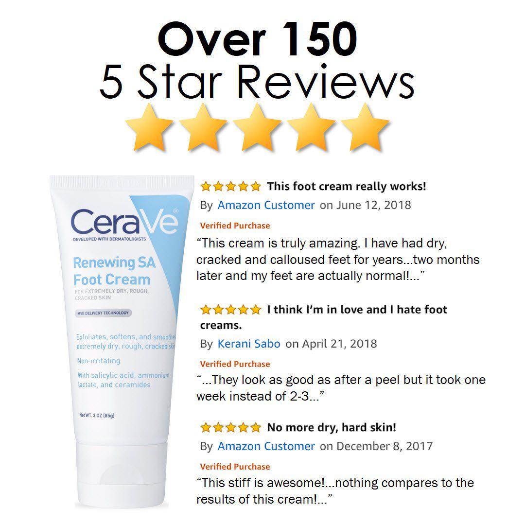 Cerave Renewing SA Foot Cream, Beauty Personal Care, Bath Body