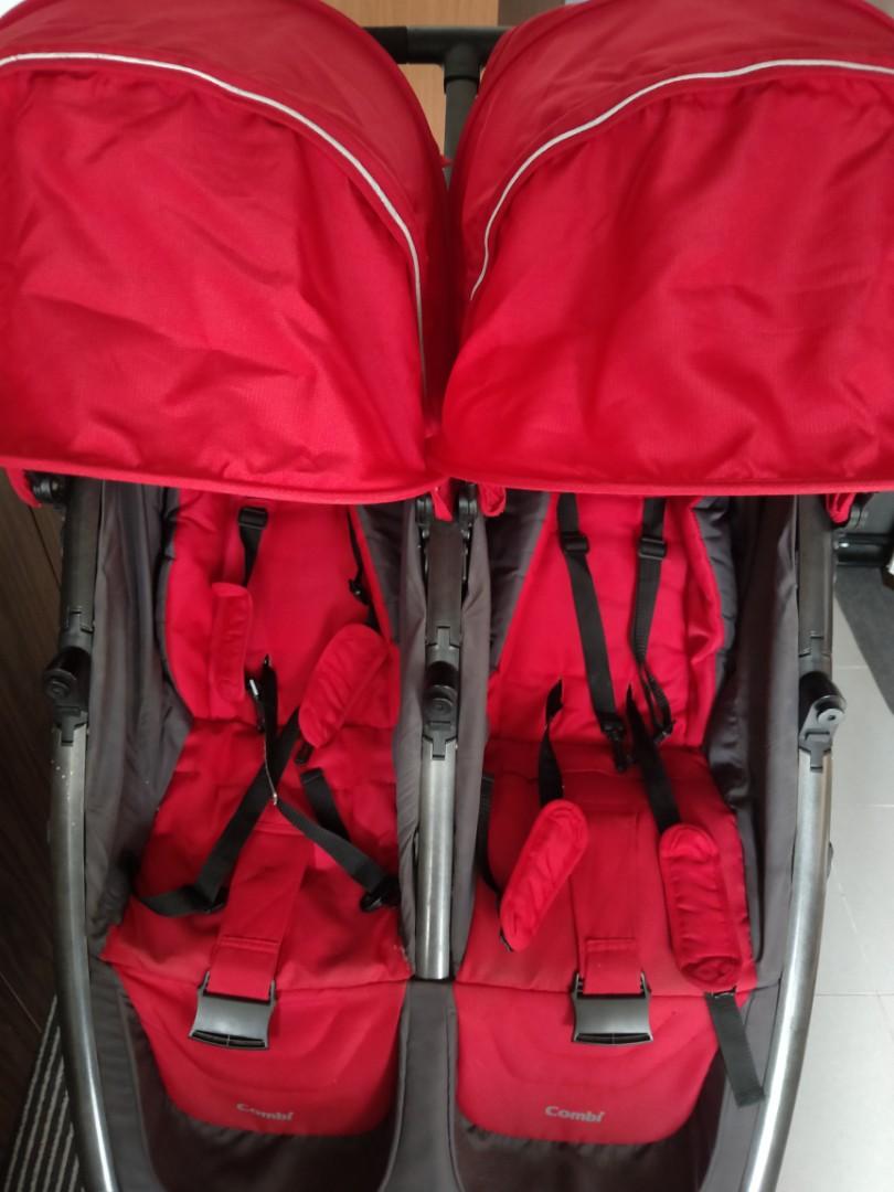 Combi fold and go double stroller outlet