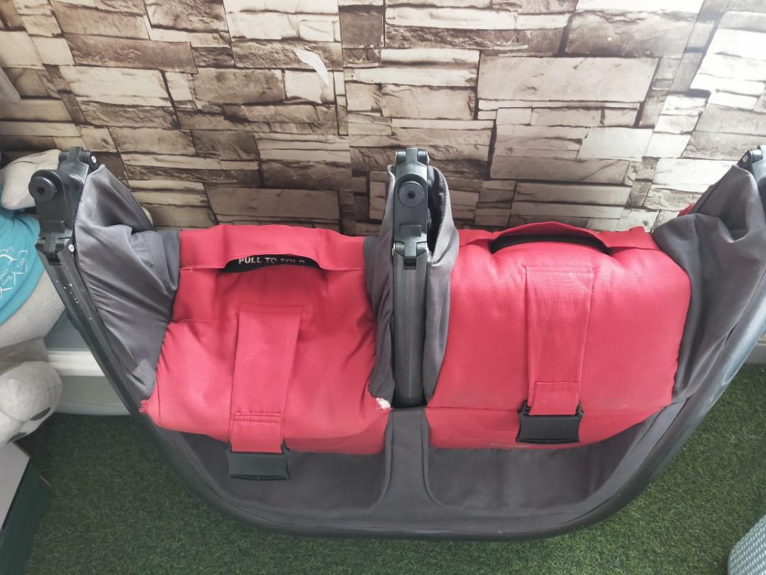 Combi Fold and Go Double Stroller Babies Kids Going Out