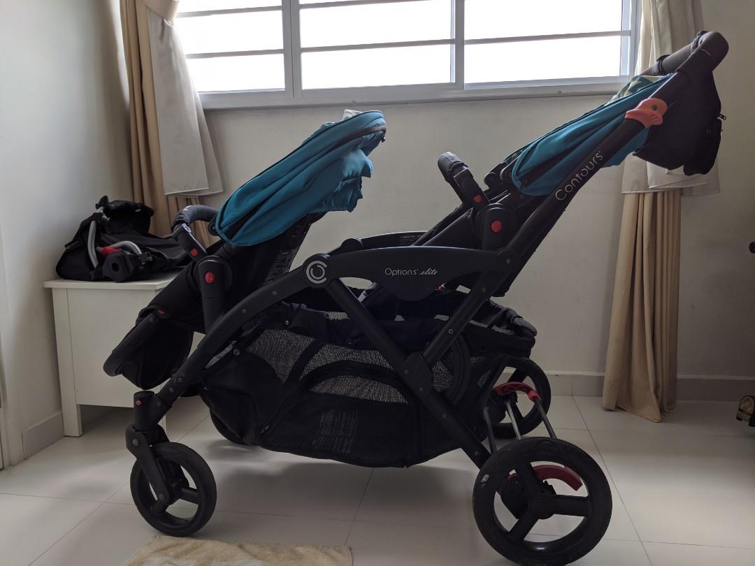 Contours options deals tandem stroller adapter