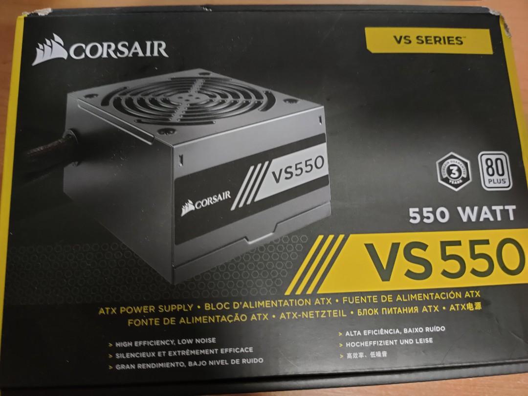 Corsair VS550, Computers & Tech, Parts & Accessories, Networking on  Carousell