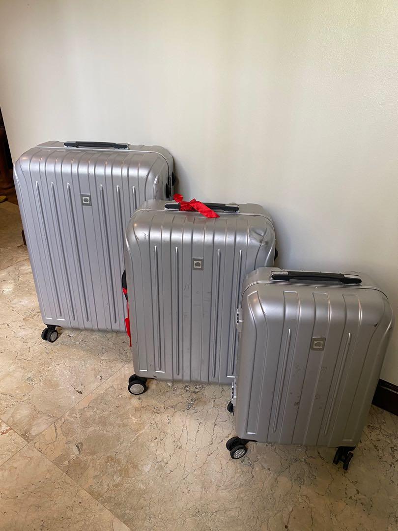Delsey luggage (Category: Luggage) located in Cebu City. Submitted by herluxe_official (Listing ID 278749206, Image 1). Description: Delsey luggage Package SMALL,MEDIUM & LARGE .