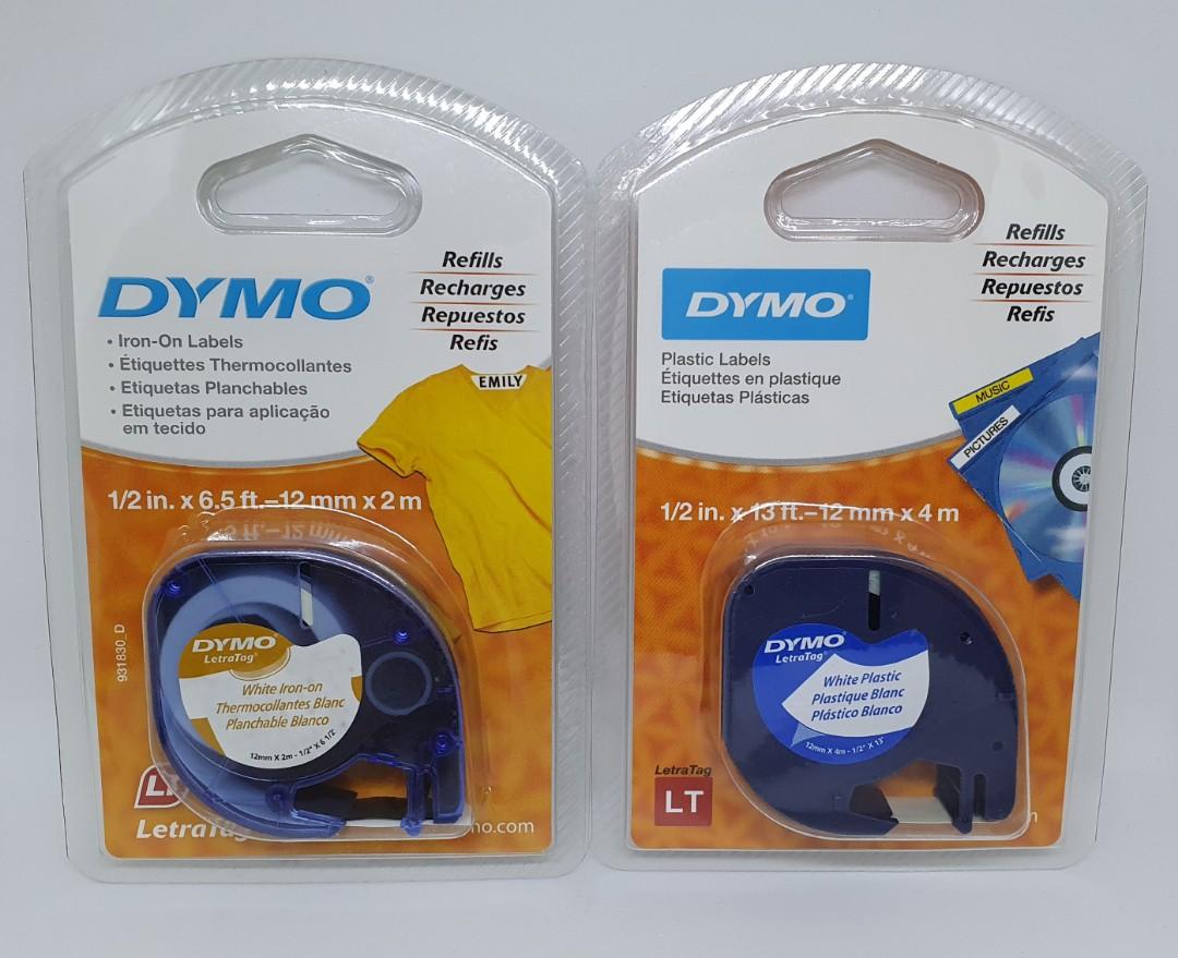 Dymo Ironon labels/ Plastic labels, Hobbies & Toys, Stationary & Craft
