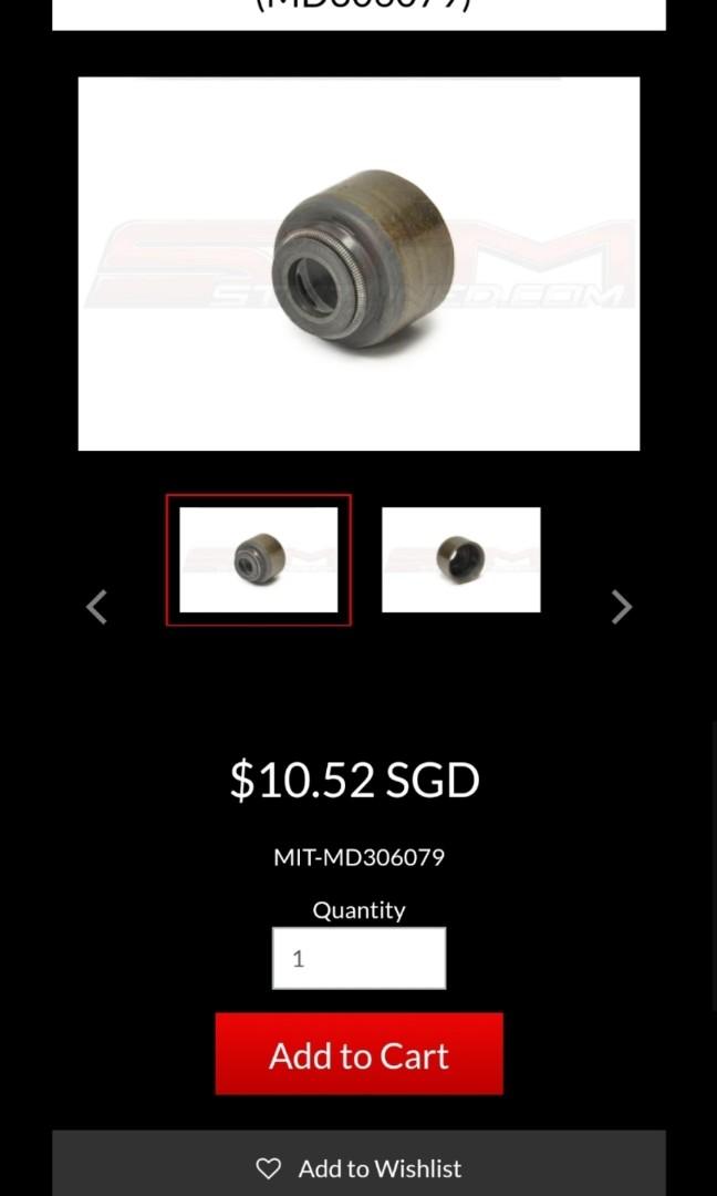 EVO 9 NEW OEM EXHAUST+INTAKE VALVE STEM SEALS 4G63 MITSUBISHI, Car