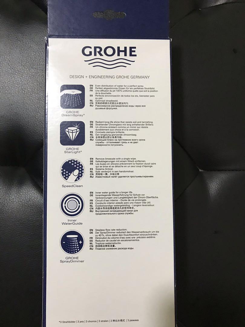 GROHE SHOWER HEAD ( Made in Germany), Everything Else on Carousell
