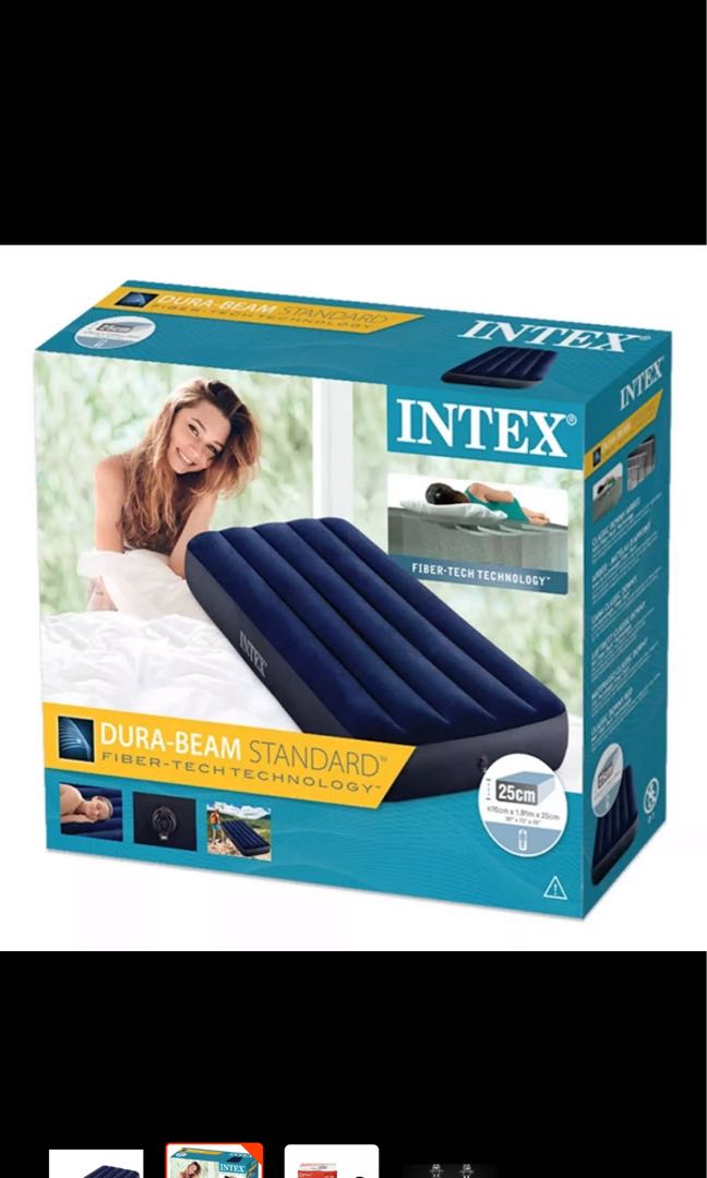 Intex Air Mattress plus Electricity Air Pumper, Furniture & Home Living, Furniture, Bed Frames