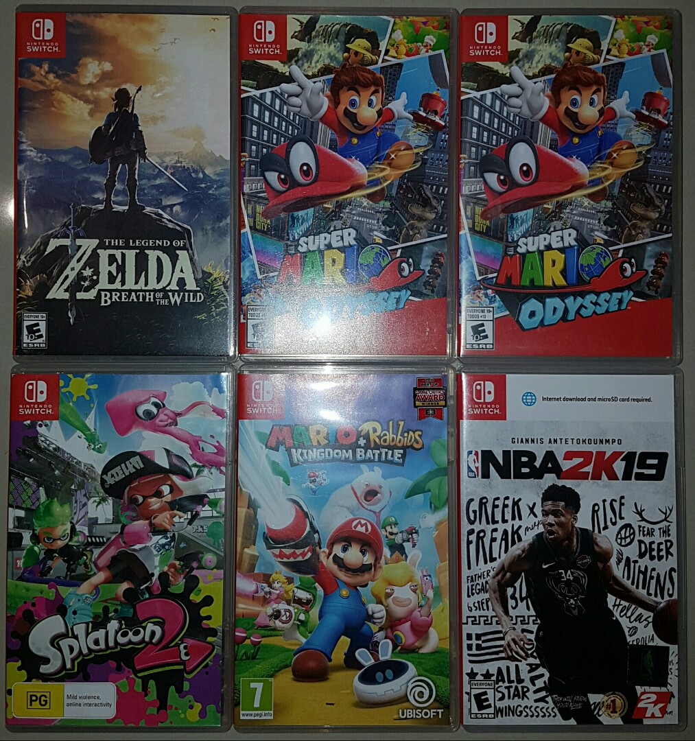 switch games and accessories