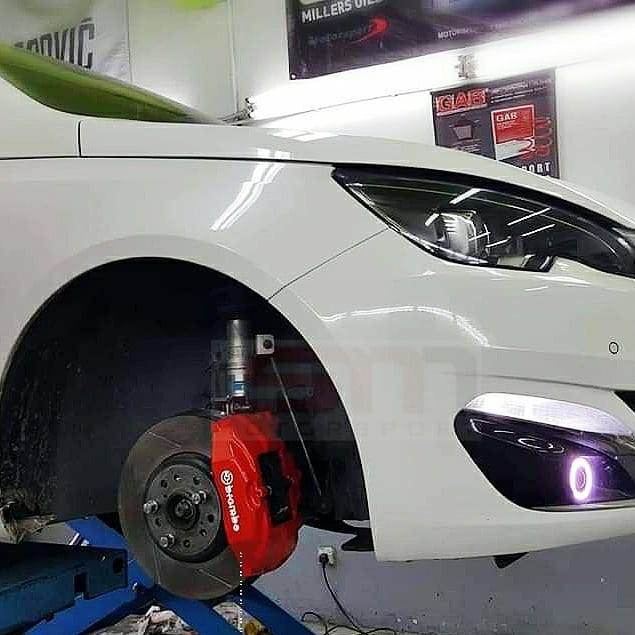 Peugeot Brake Caliper Painting RED with custom Brembo Logo, Auto Accessories on Carousell