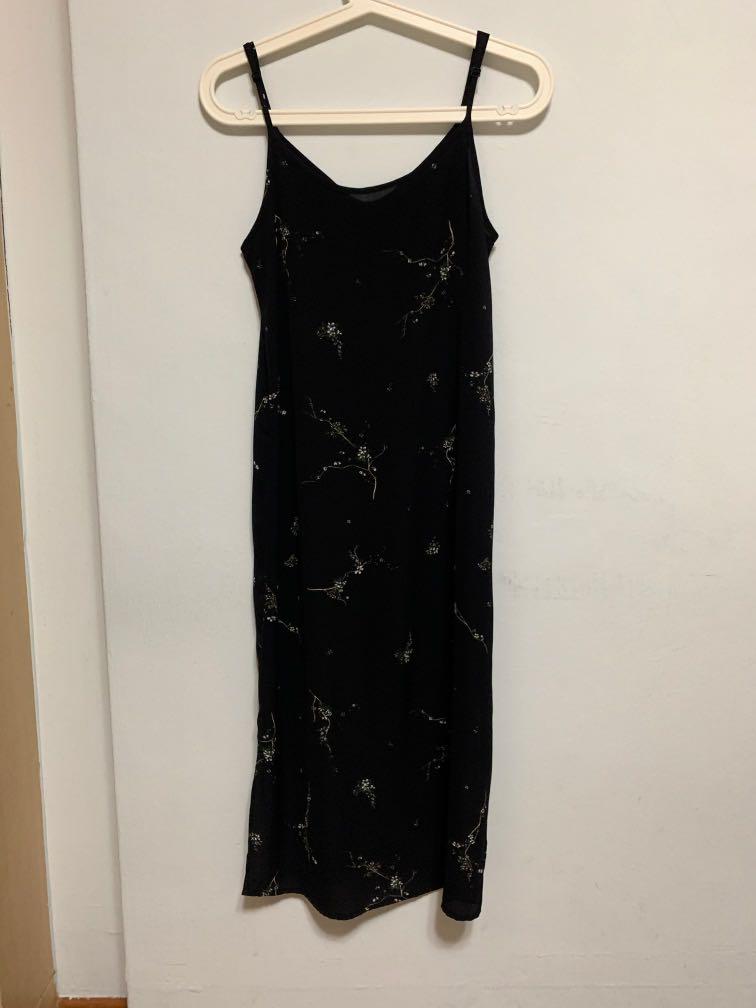 pull and bear black dress
