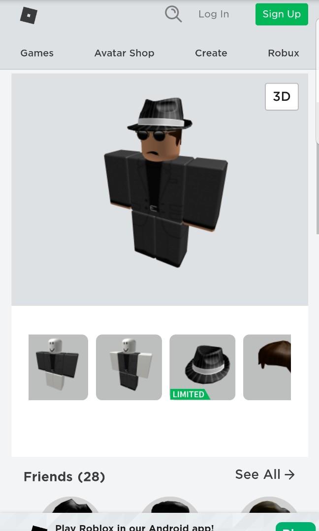 Roblox Account Toys Games Video Gaming Video Games On Carousell - roblox trading r10000 to r50000 150 robux for a classic fedora 21
