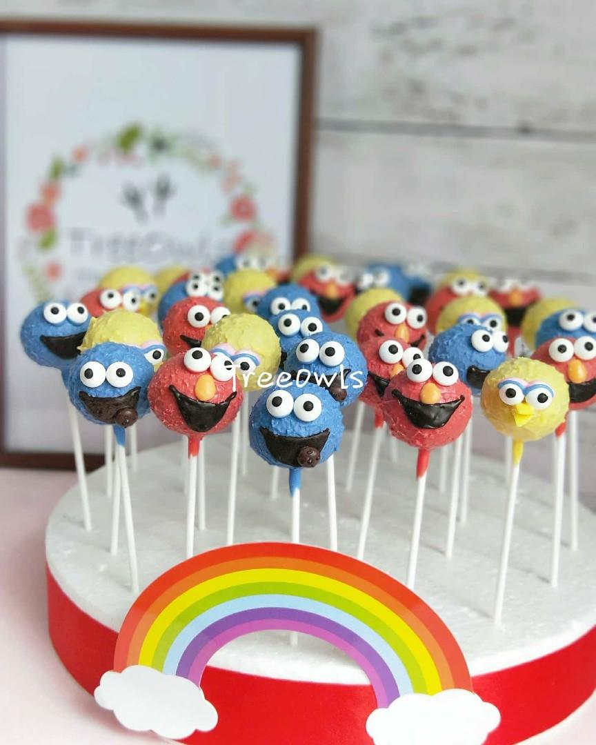 Marvelous Sesame Street Cake Pops - Between The Pages Blog