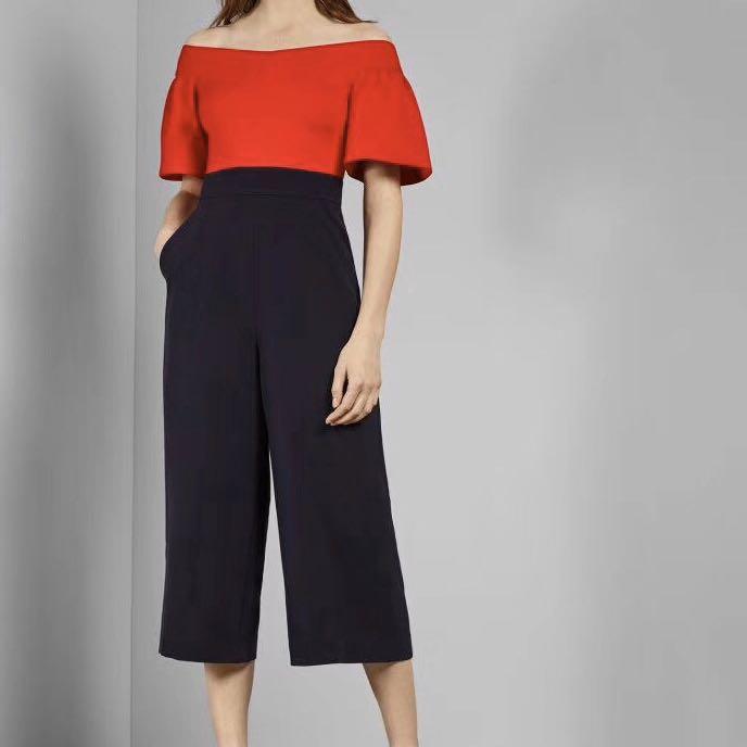 crop jumpsuit with sleeves