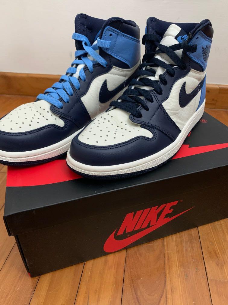 Unc obsidian Jordan 1s Men s Fashion Footwear Sneakers on Carousell