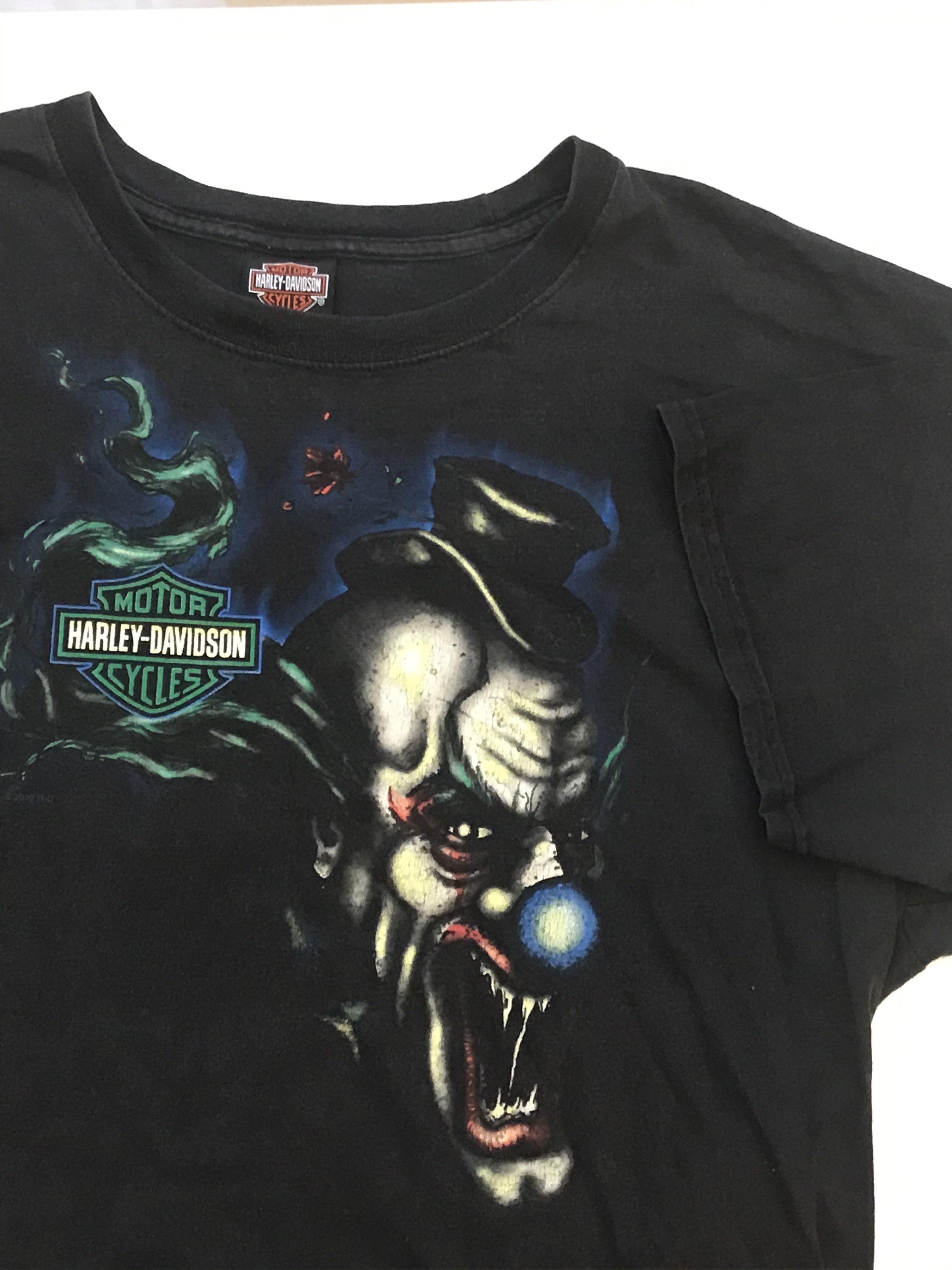 Vintage Harley Davidson Clown Shirt (RARE), Men's Fashion, Tops