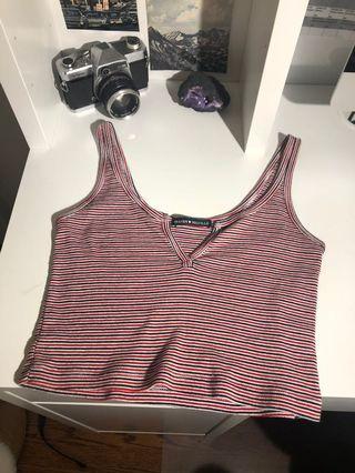 Brand New brandy tank with a v-slit