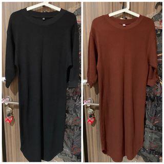 BLACK SOLD OUT!!! Uniqlo long dress all size SMALL