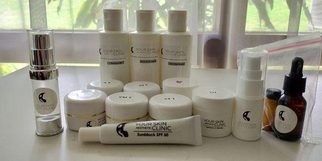 Skincare products for hyperpigmentation and glowing