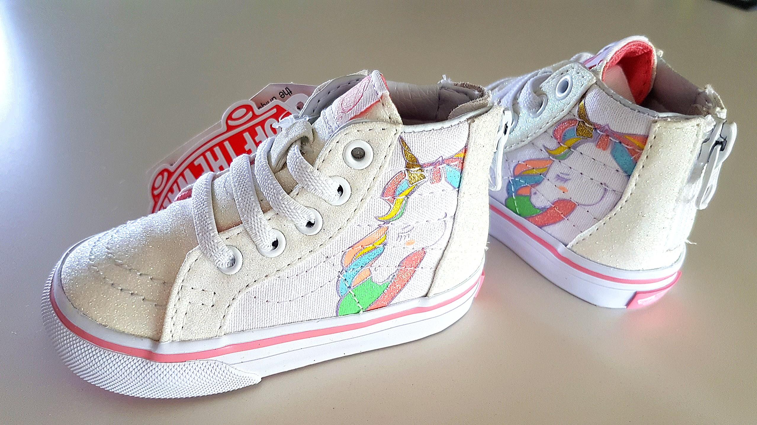 Unicorn rainbow vans store