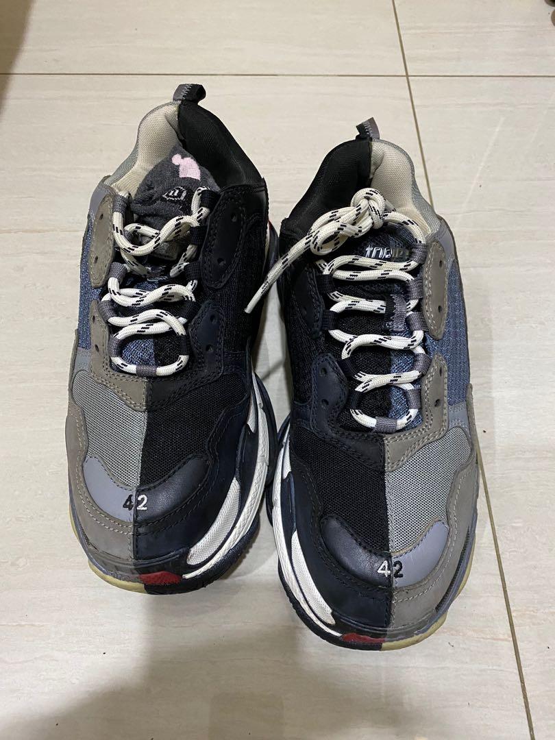 Balenciaga Triple S 2 colors for man, Men's Footwear, Sneakers on Carousell