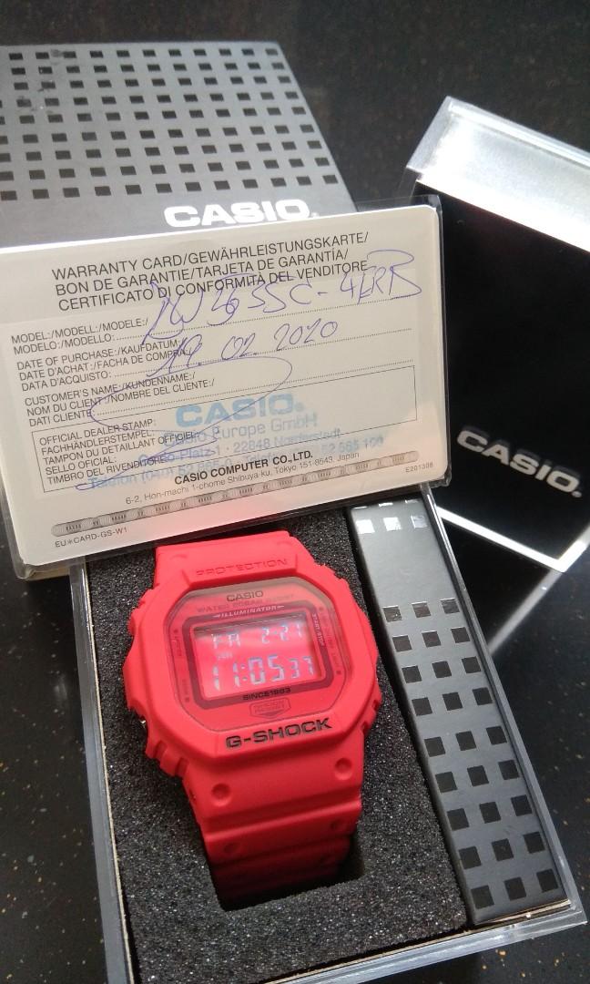 Casio g shock 35th anniversary red hot sale