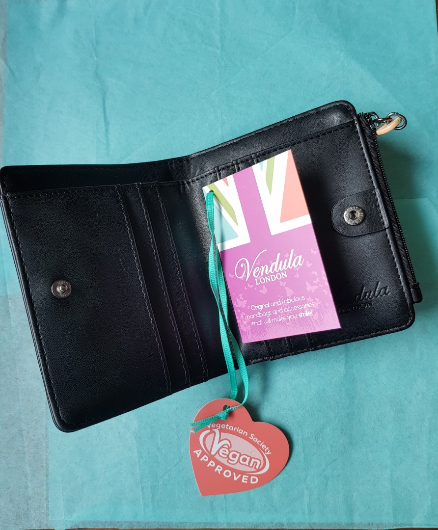 VENDULA Fish Chips Vegan Leather Small Folded Wallet