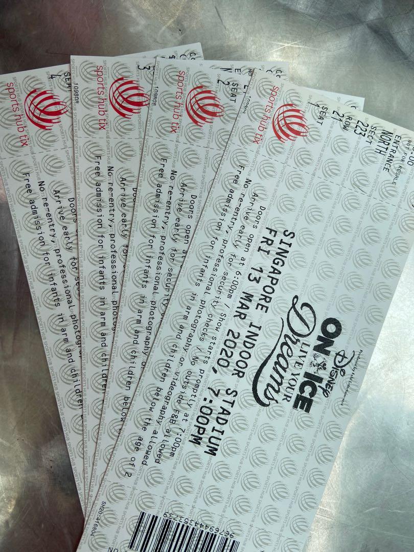 Disney on Ice ticket, Hobbies & Toys, Books & Magazines, Fiction & Non-Fiction on Carousell
