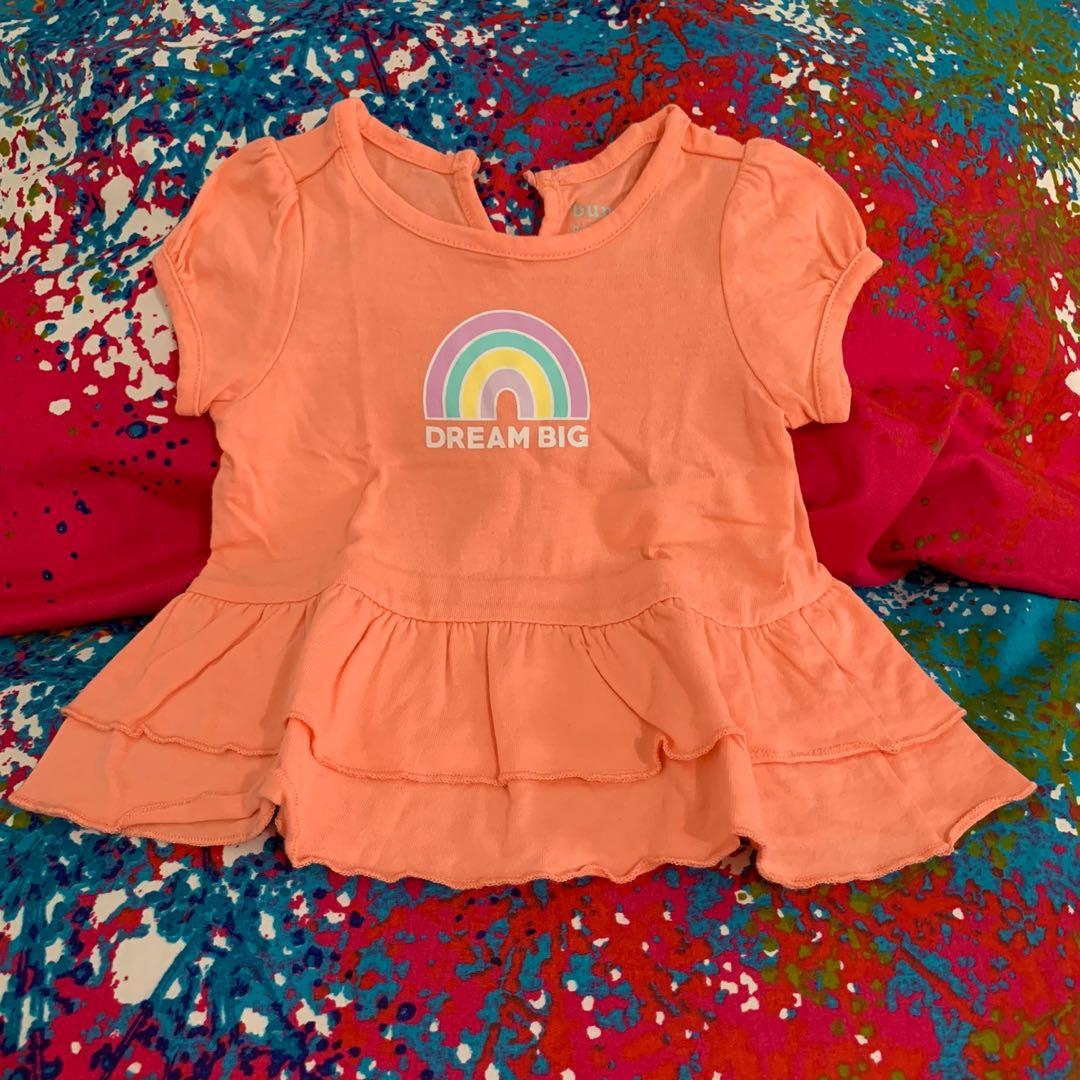 Dream Big Blouse and Leggings Set (Category: Babies & Kids Fashion) located in Paranaque City. Submitted by cee_shop (Listing ID 278887838, Image 2). Description: Set Includes: - Blouse with Dream Big print - Stripped Leggings • For 3-6 months • Used •Shipped from US.