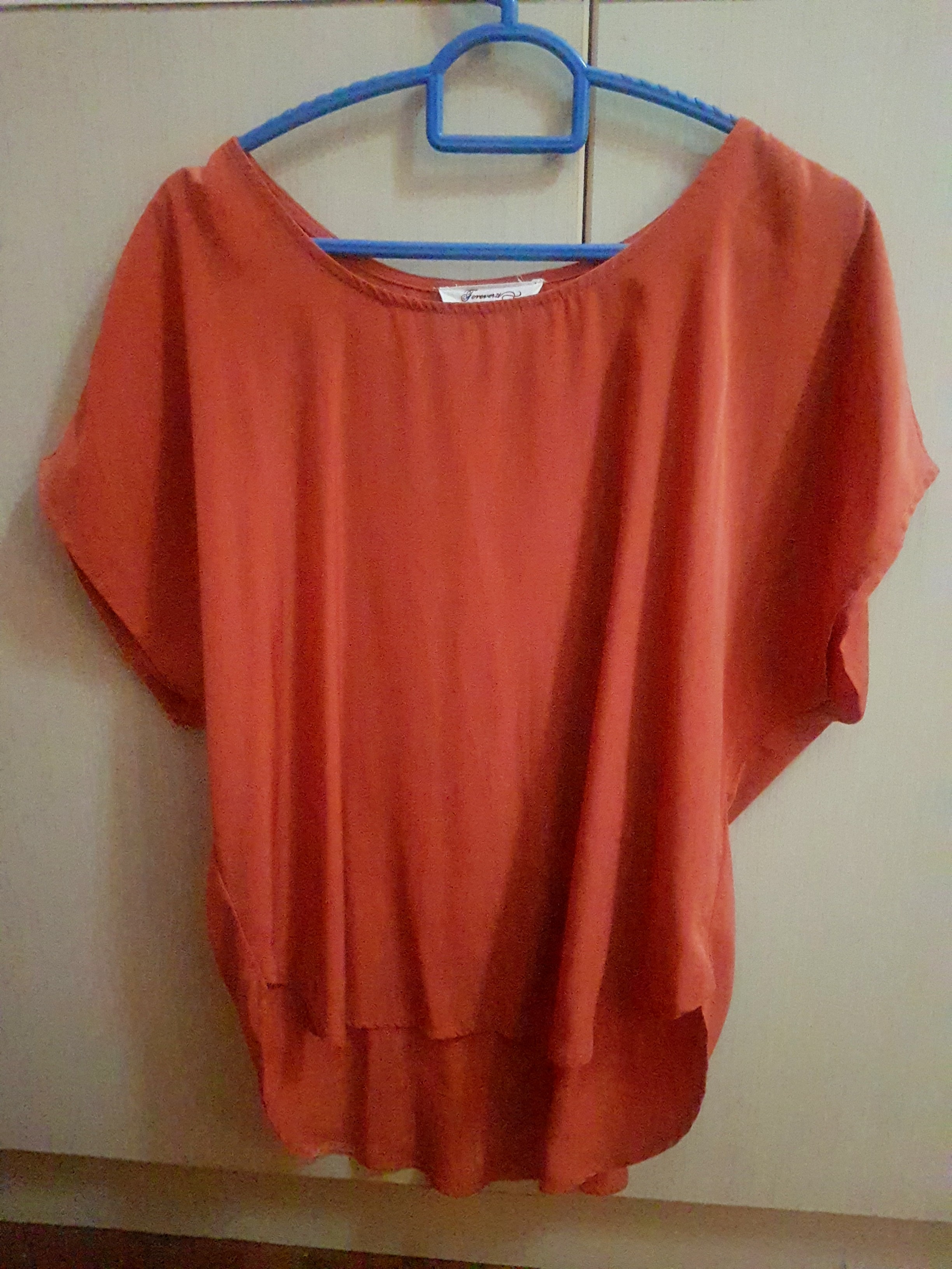 Forever 21 (F21) orange blouse, Women's 