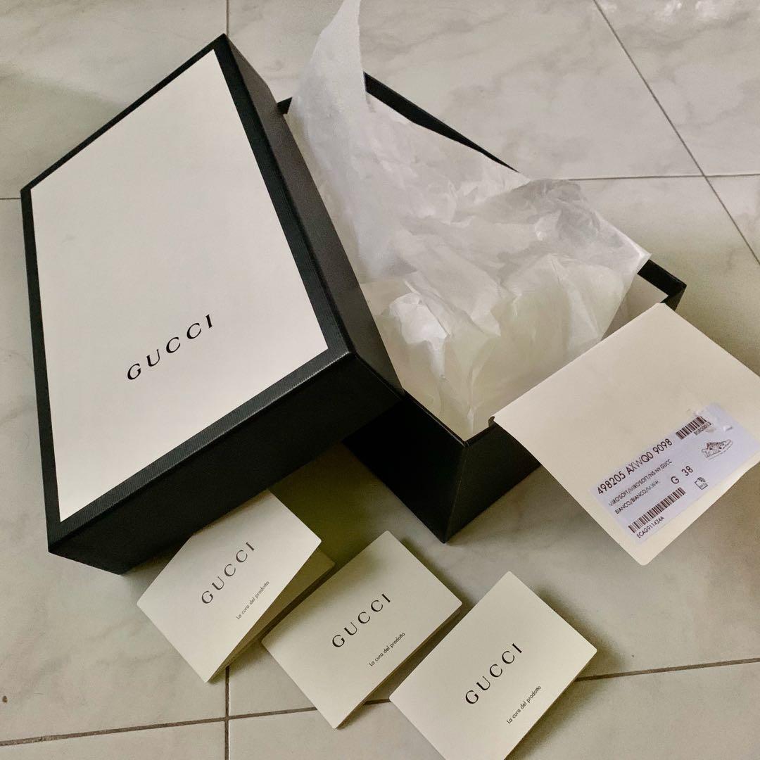Gucci Shoe Box with Cards, Luxury, Sneakers & Footwear on Carousell