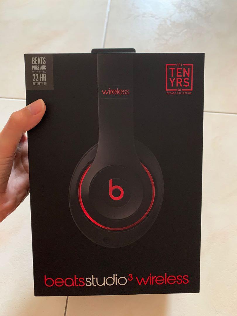 INSTOCK Beats Studio3 Wireless Over Ear Headphones The Beats Decade Collection Defiant Black Red Audio Headphones Headsets on Carousell