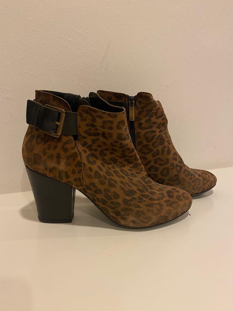 river island leopard boots