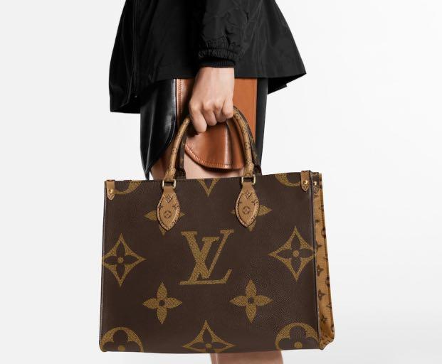 LV Louis Vuitton onthego MM tote bag, Luxury, Bags & Wallets on Carousell