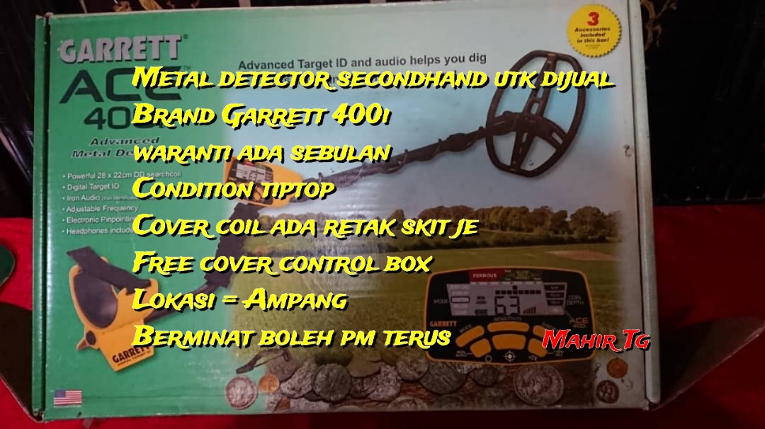 Metal detector Garrett 400i, Sports Equipment, Exercise & Fitness ...