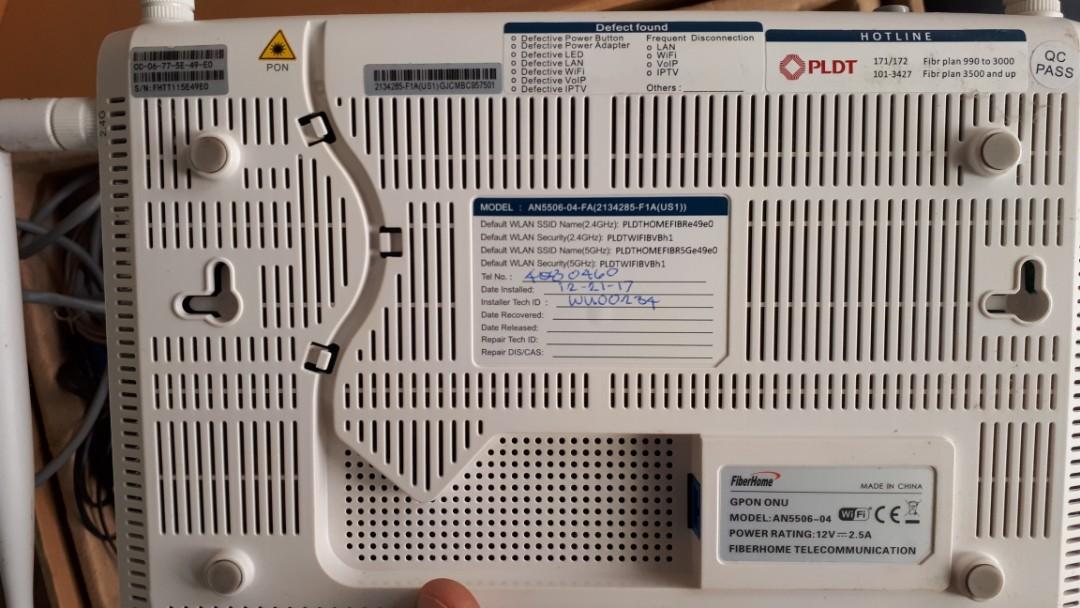 PLDT Wifi Modem (Fibre), Computers & Tech, Parts & Accessories ...