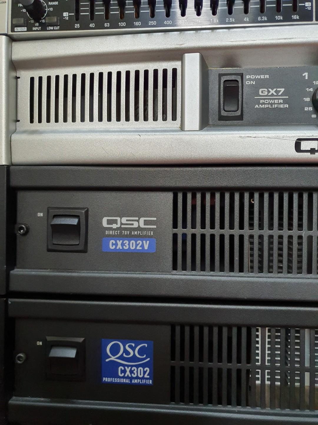 Qsc cx302v amplifier, TV  Home Appliances, TV  Entertainment, TV Parts   Accessories on Carousell