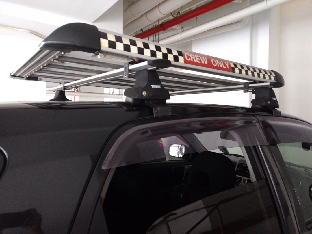 thule roof rack tray